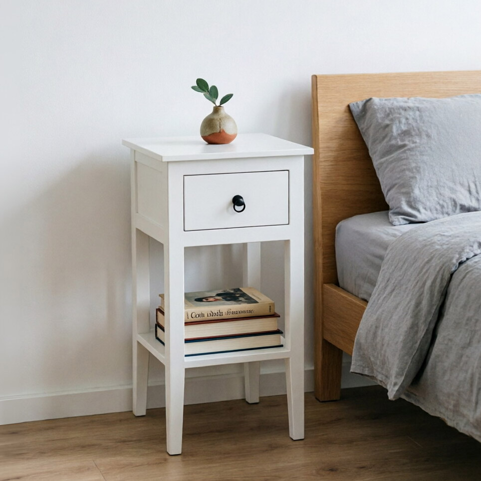 white nightstand